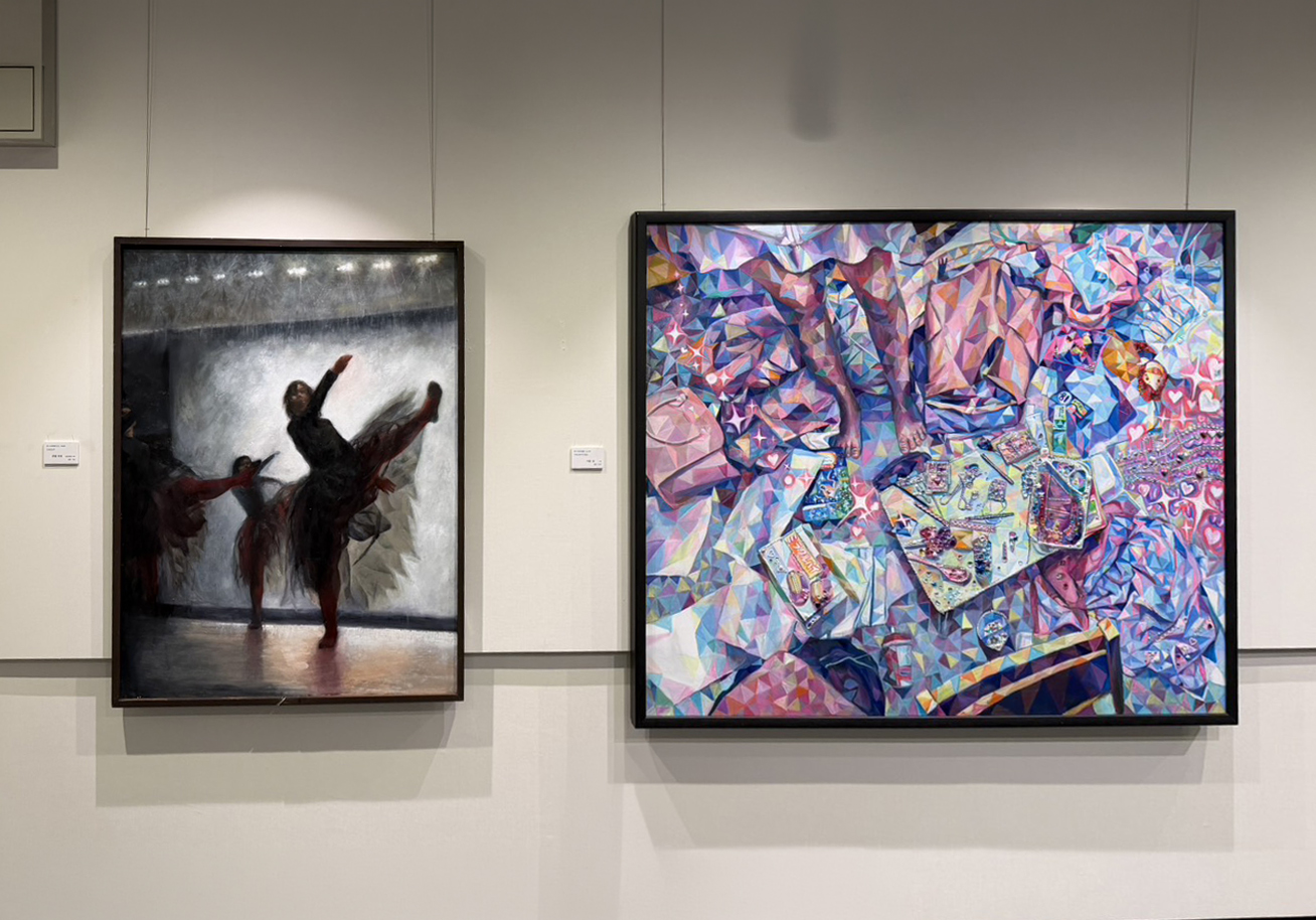 迫力ある絵画作品